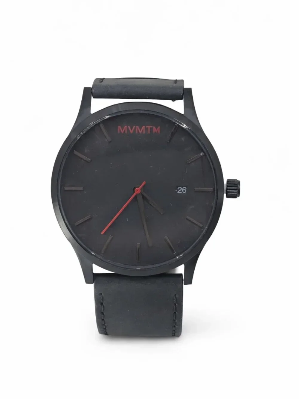 MVMT Classic Men's Black Leather Strap Watch